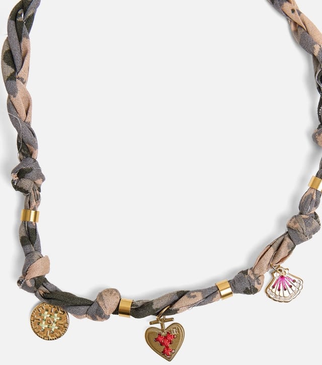 Public Desire Gold Tone Rope Charm Necklace Public Desire New Look - 2
