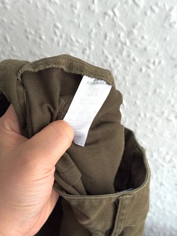 Adanola Khaki Wide Leg Cargo Trousers - Size S