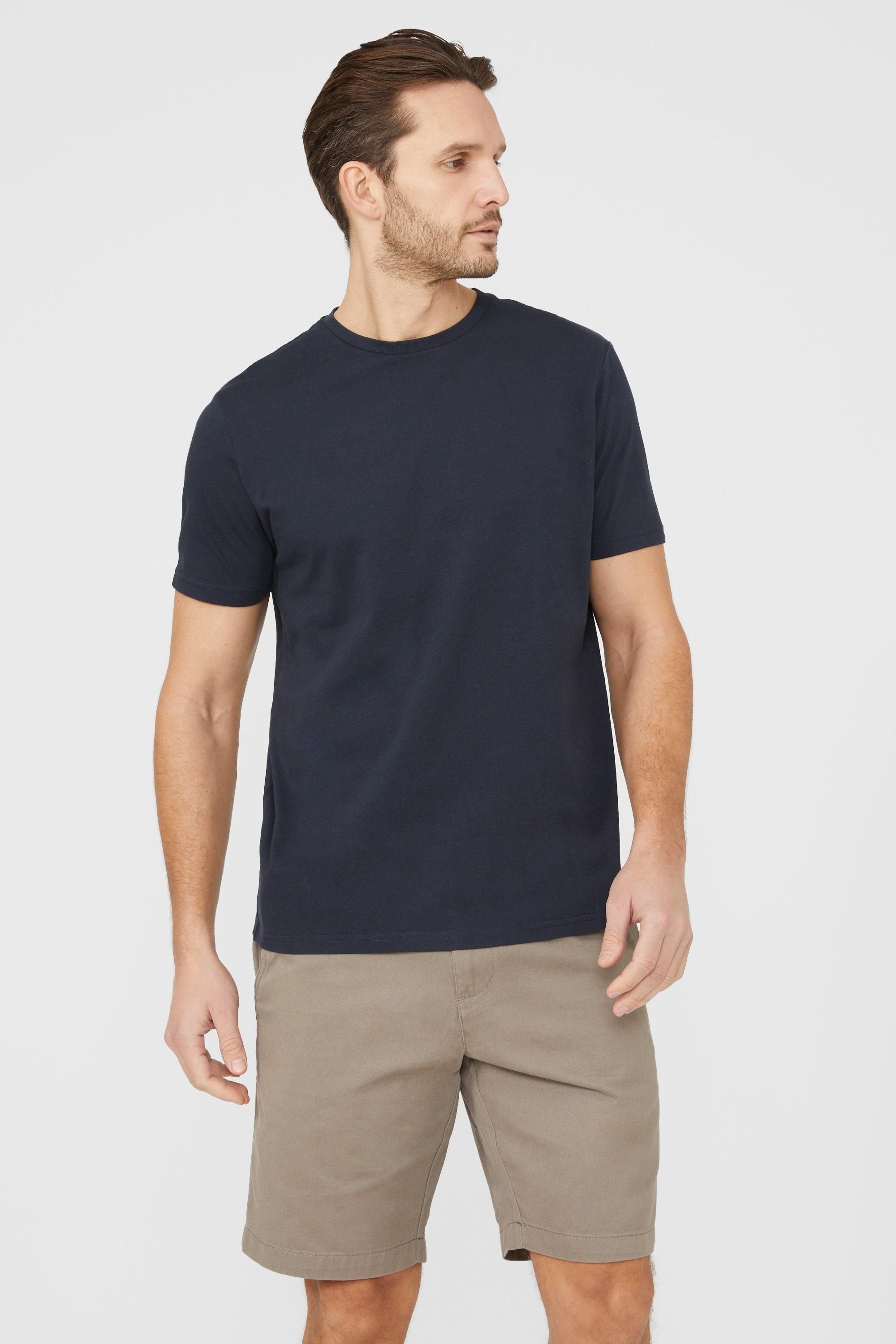 Maine Maine Men's Cotton Crew Neck T-shirt in Navy - 2