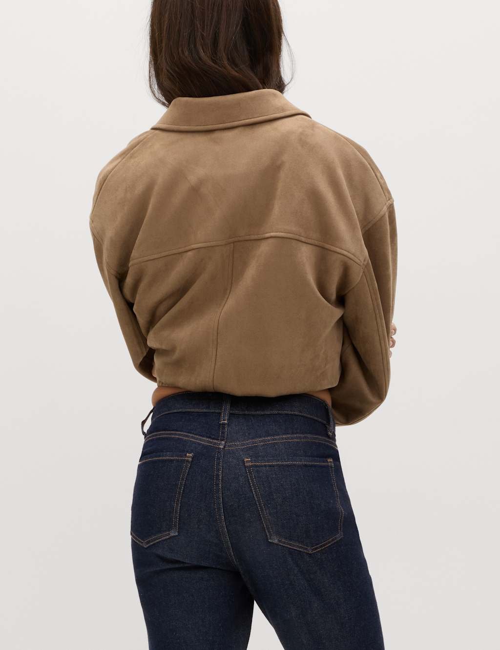 Marks & Spencer M&S High Waisted Cropped Slim Fit Jeans Dark Indigo - 3