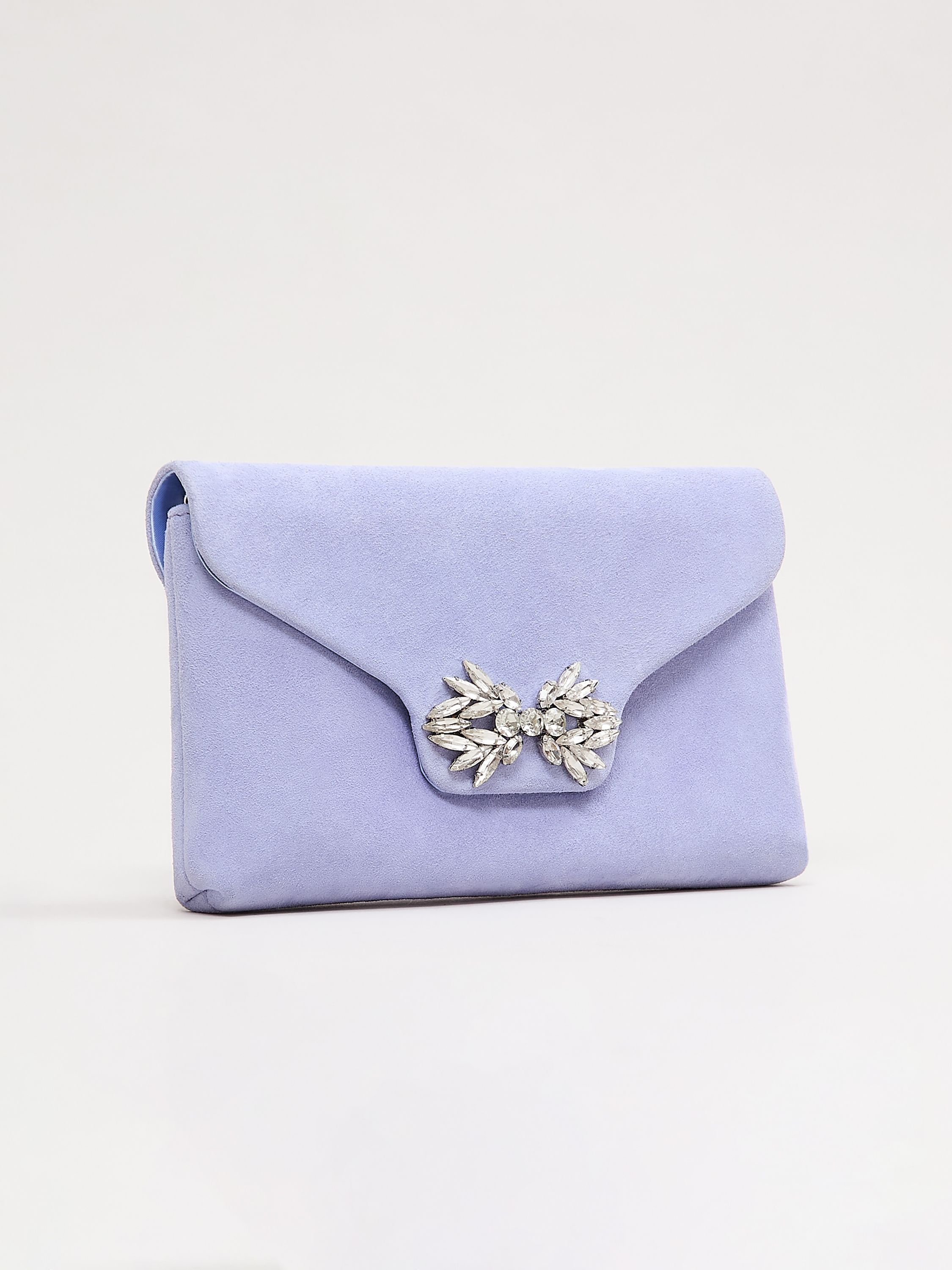 Phase Eight Phase Eight Women's Sparkle Clutch Bag in Pale Blue - 2