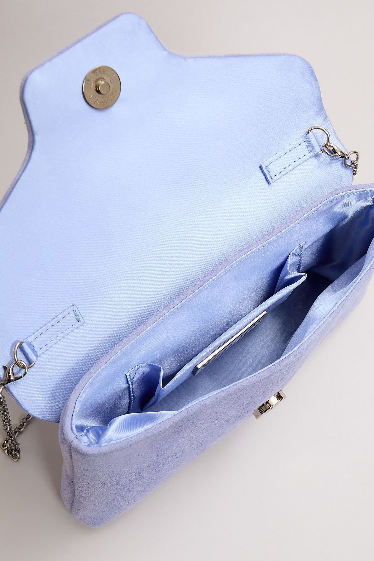 Phase Eight Phase Eight Women's Sparkle Clutch Bag in Pale Blue - 4