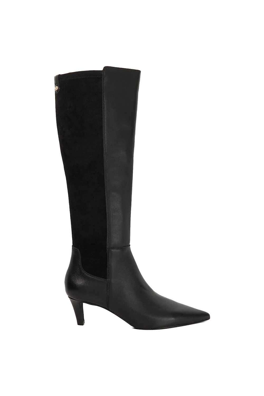 Dune London Dune London Women's 'Sultry' Leather Knee High Boots in Black