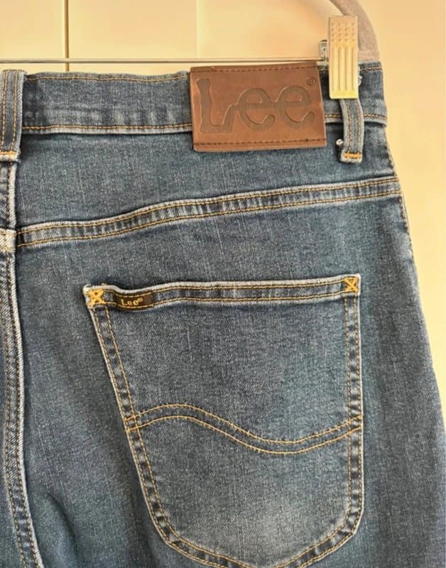 Lee Lee Regular Fit Blue Denim Jeans W34 L32 Straight Leg Classic Vintage Y2K Men’s