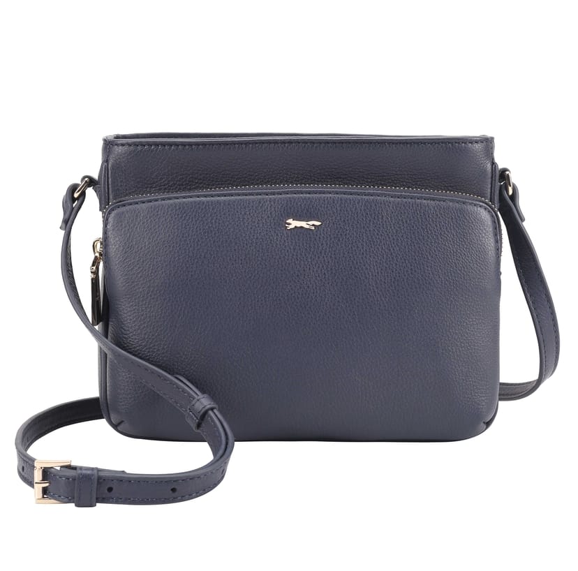 Paul Costelloe Paul Costelloe Women's Loudias Leather Cross Body Bag in Navy - 1