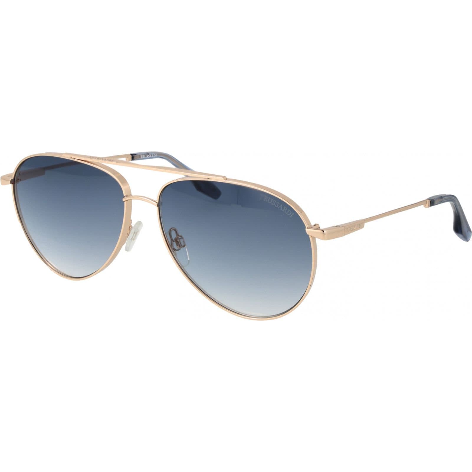 Trussardi Trussardi Men's TSM3015 6204A Aviator/Navigator Sunglasses in Gold