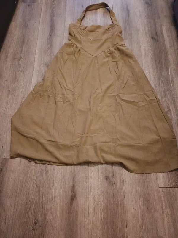 Green Sage  green halter neck dress size L