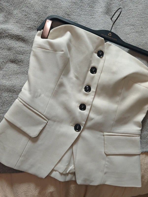 Bershka Bershake strapless waistcoat top