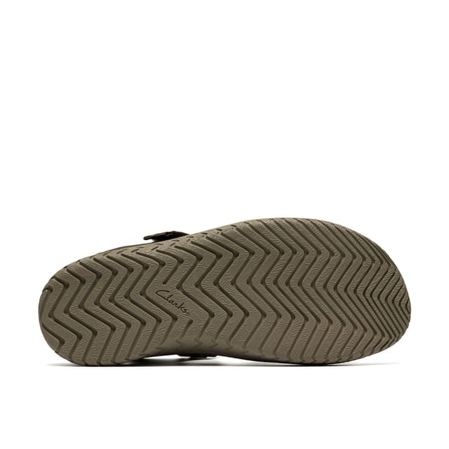Clarks Clarks Men's Wesley Shore Taupe Flat Sandals, Two Part Sandals in Brown - 3