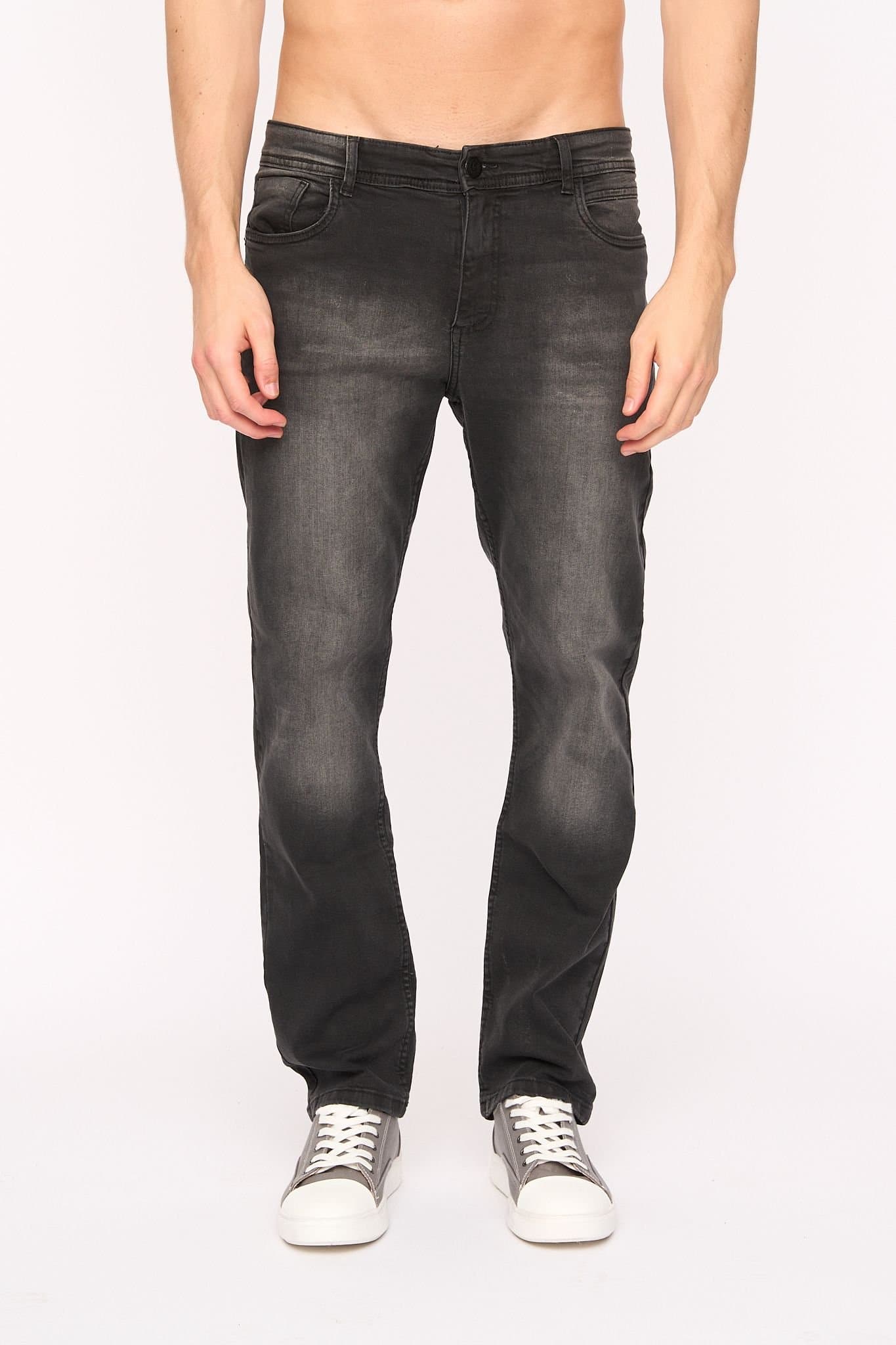 Duck&Cover Duck&Cover Men's Crestline Classic Straight Leg Comfort Stretch Jeans in Black