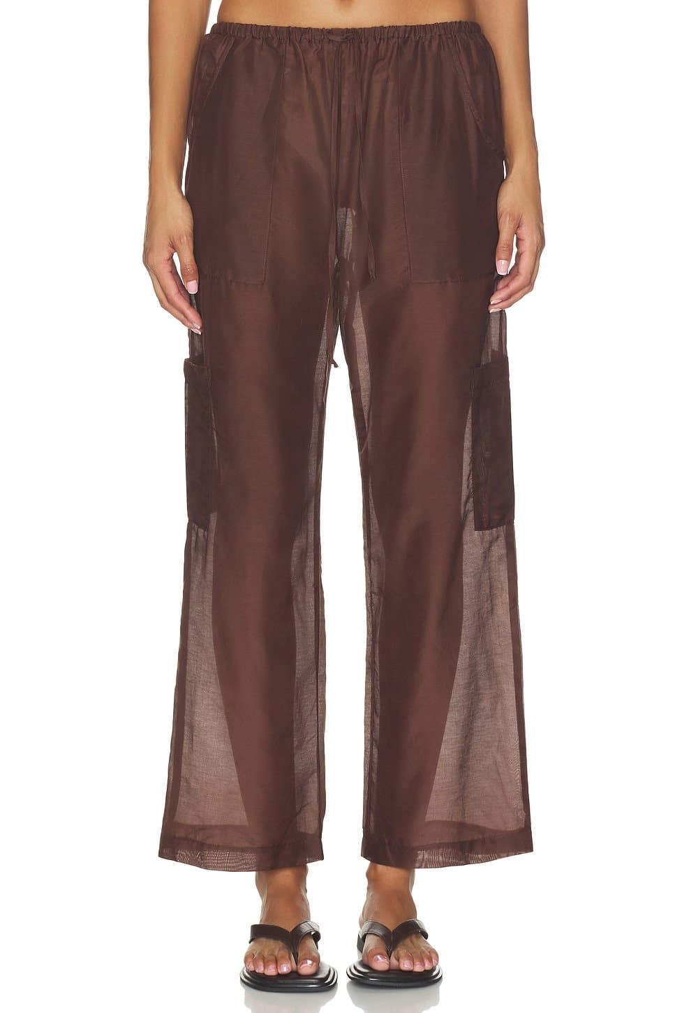 revolve The Silk Cotton Sheer Cargo Pant
