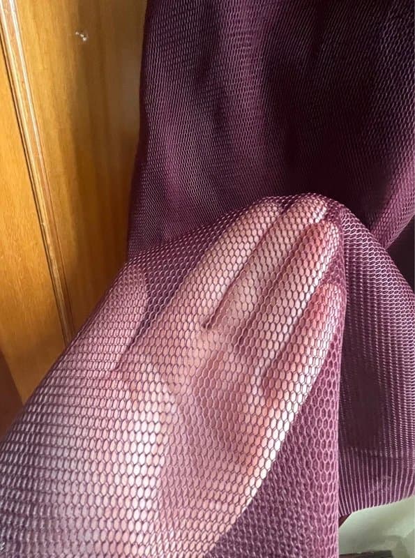 New Look New Look size 16 burgundy midi net dress