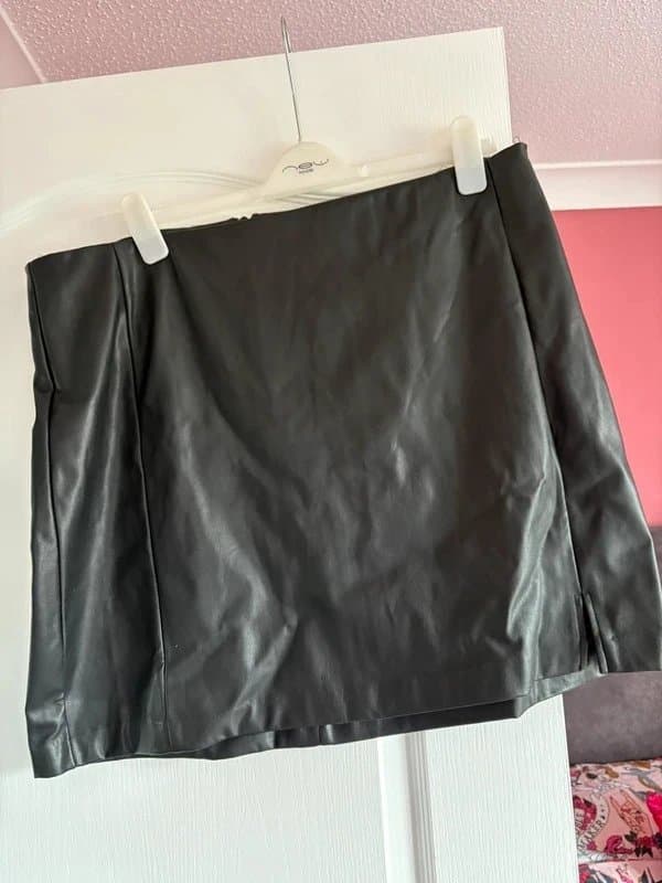 New Look Leather mini skirt