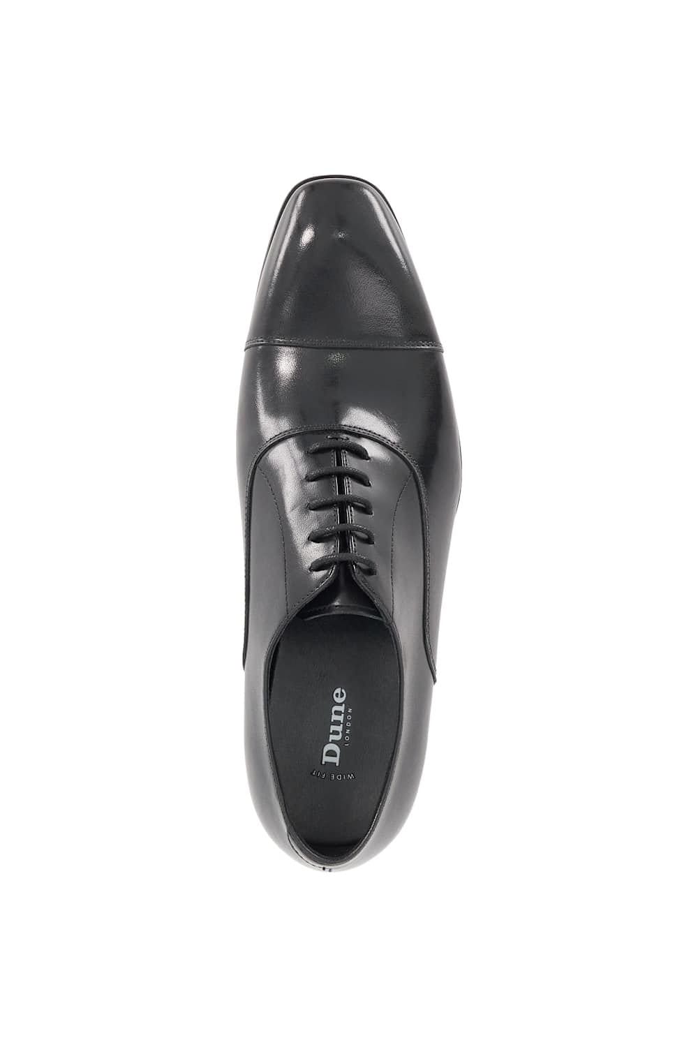 Dune London Dune London Men's Wide Fit 'Solver' Leather Oxfords in Black - 4