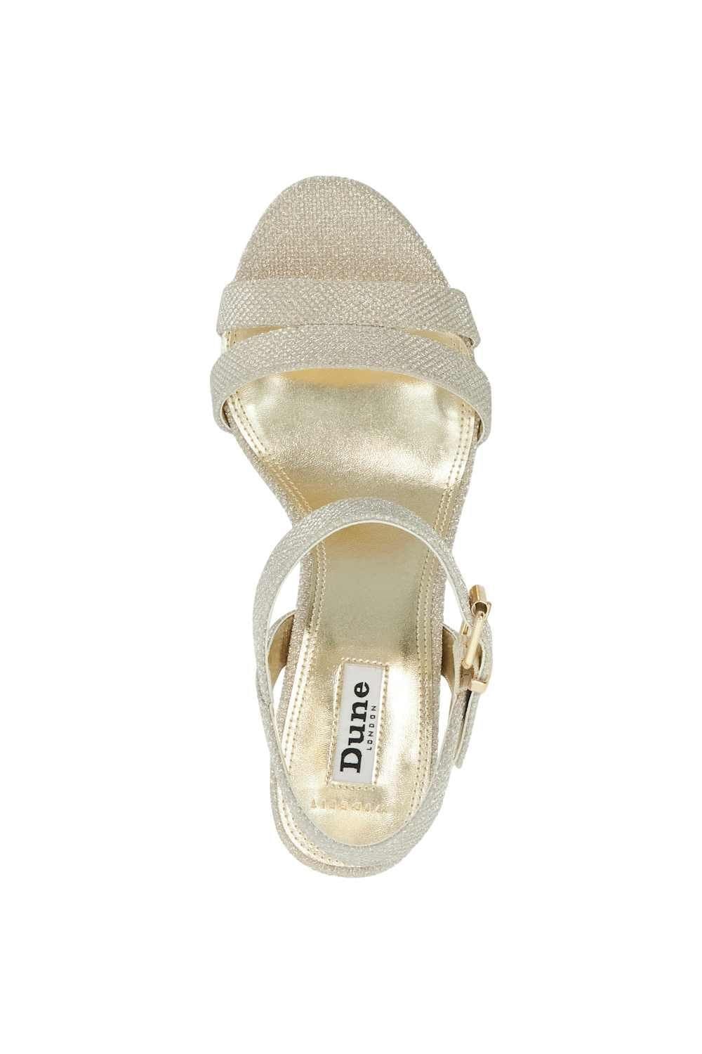 Dune London Dune London Women's Wide Fit 'Merisa' Sandals in Metallics - 4