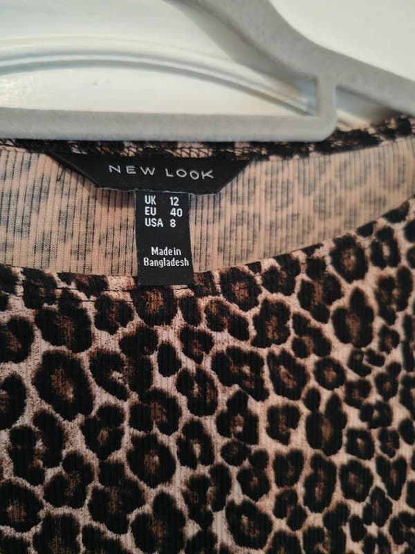 New Look Leopard Print Long Sleeve Top
