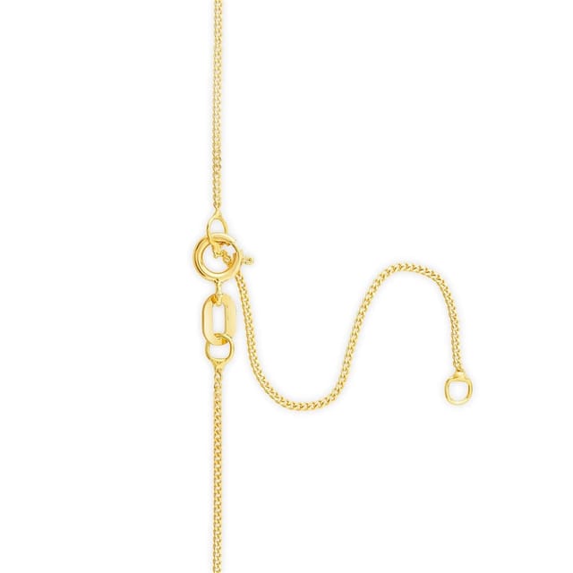 Fraser Hart Fraser Hart Women's 9ct Gold 5mm Four Claw Cubic Zirconia Set Pendant (Chain Included) in Yellow - 3