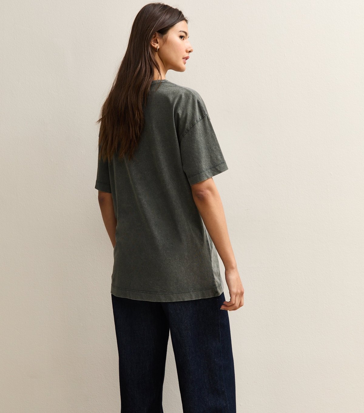 New Look Women's Dark Grey Wicked Print Oversized T-Shirt New Look - 4