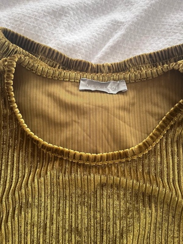 New Look Velvet crop top wide leg pjs - 1