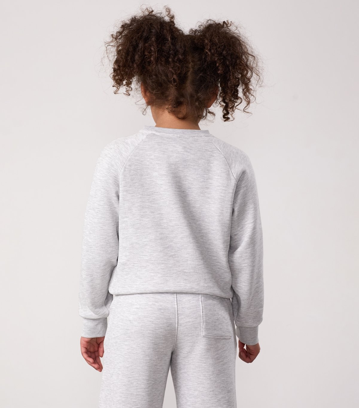 Gym King Girls' Light Grey Shadow Crew Neck Sweatshirt Gym King New Look - 3