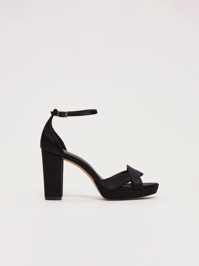 Phase Eight Phase Eight Women's Satin Twist Platform in Black - 2