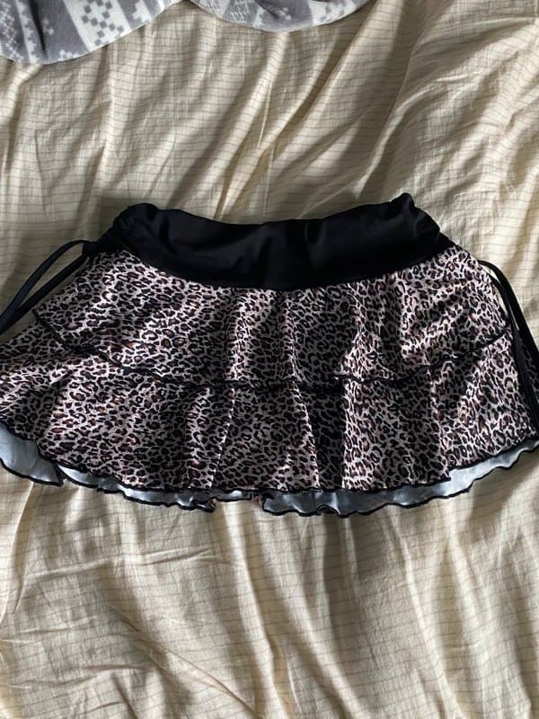 Bershka Leopard print skirt