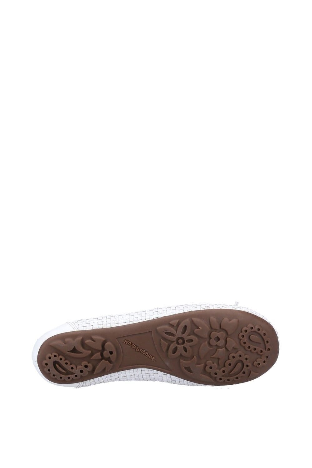 Hush Puppies Hush Puppies Women's 'Janelle' Woven Ballerina Flat in White - 4