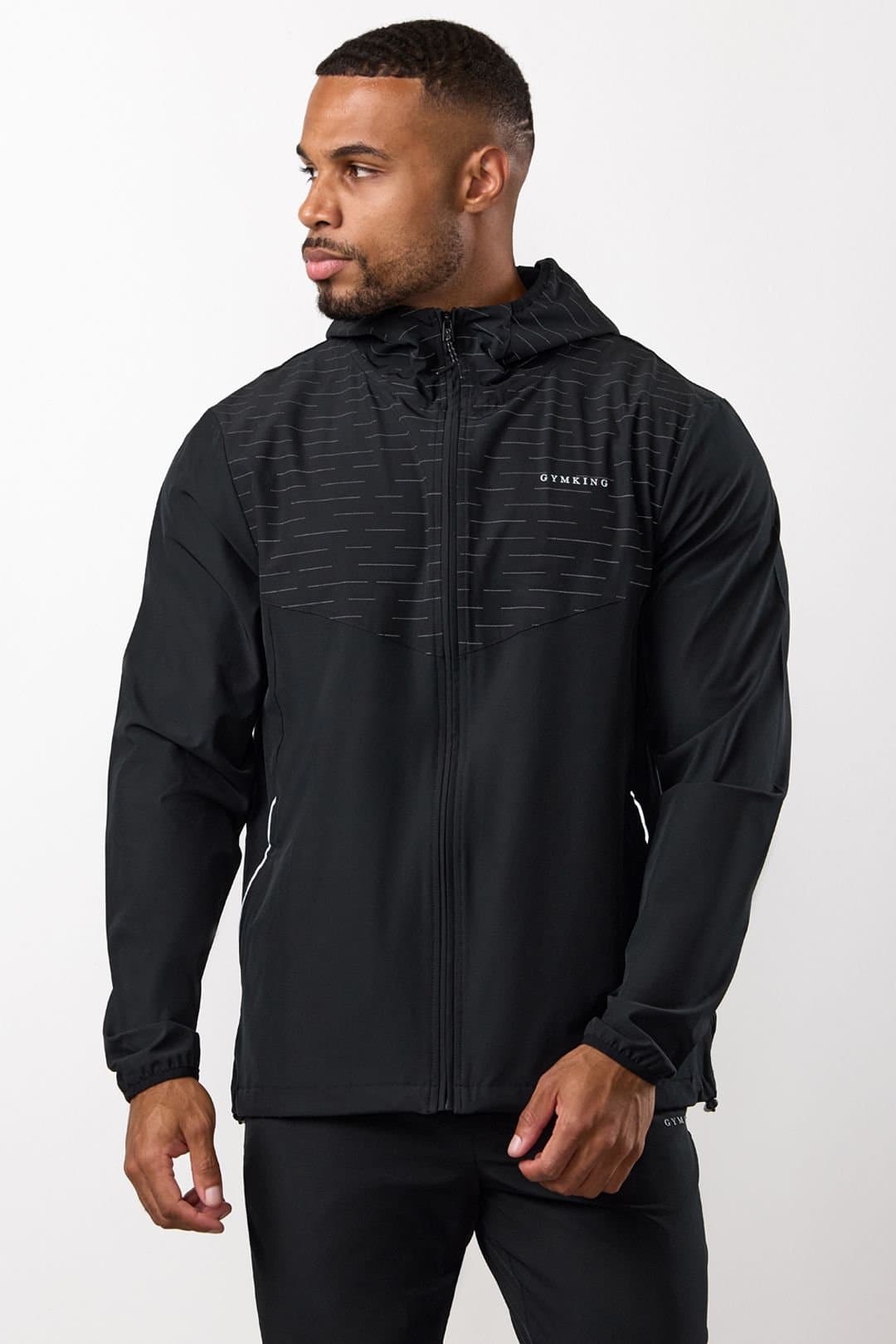 Gym King Gym King Men's Stamina Woven Jacket Black