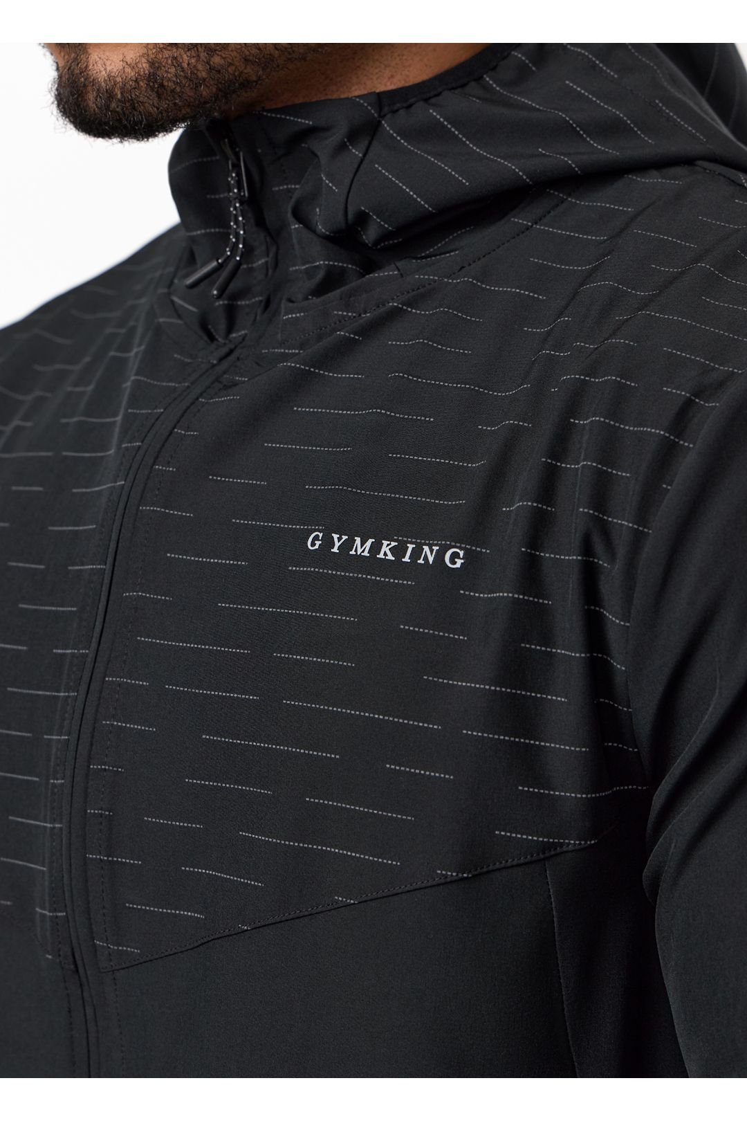 Gym King GYM KING Men's Stamina Woven Jacket Black - 3