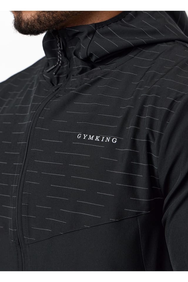 Gym King GYM KING Men's Stamina Woven Jacket Black - 3