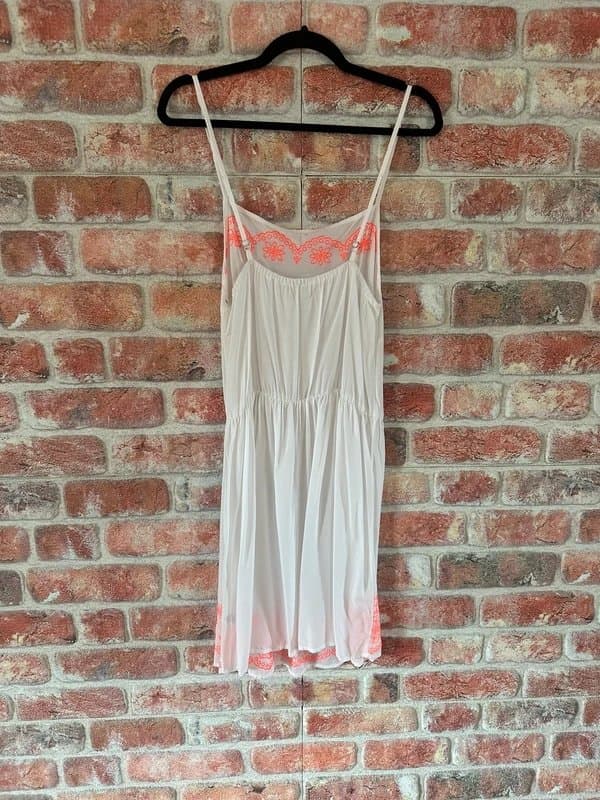 Excellent White Embroidered Boho Dress