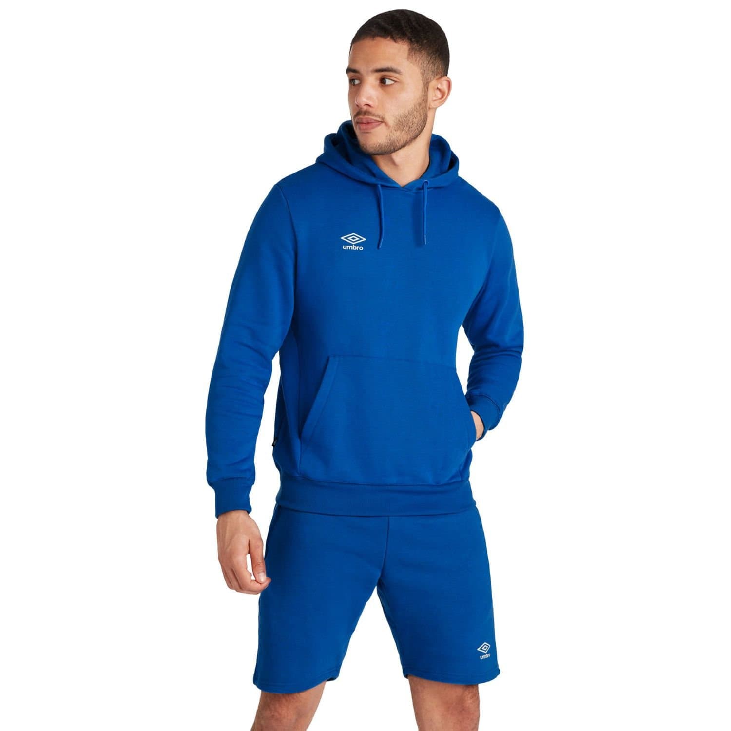 Umbro Umbro Men's Club Leisure Hoodie in Mid Blue