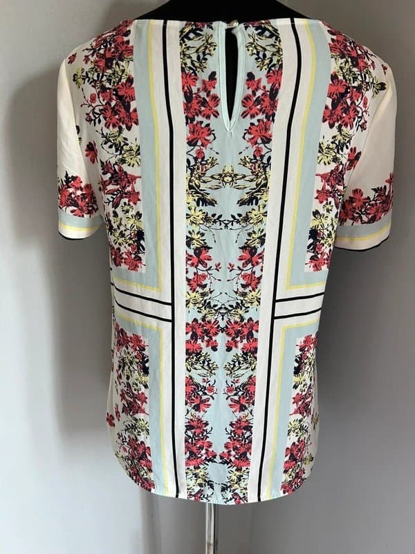 Marks & Spencer M & S Collection floral chiffon blouse 10 (ref v16)