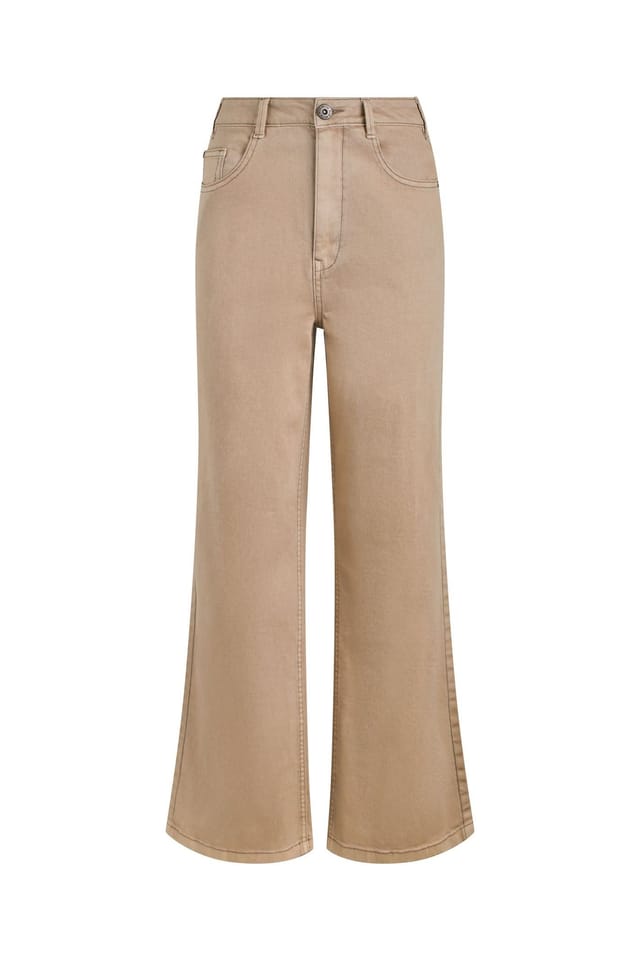 Weird Fish Weird Fish Women's Cora Wide Leg Jean in Light Brown - 2
