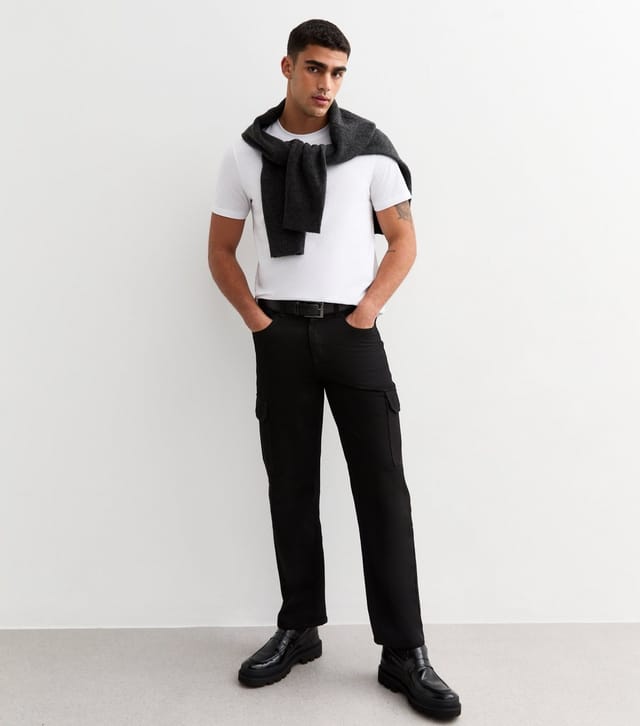 New Look Men's 2 Pack of White Regular Fit Cotton T-Shirts New Look - 3