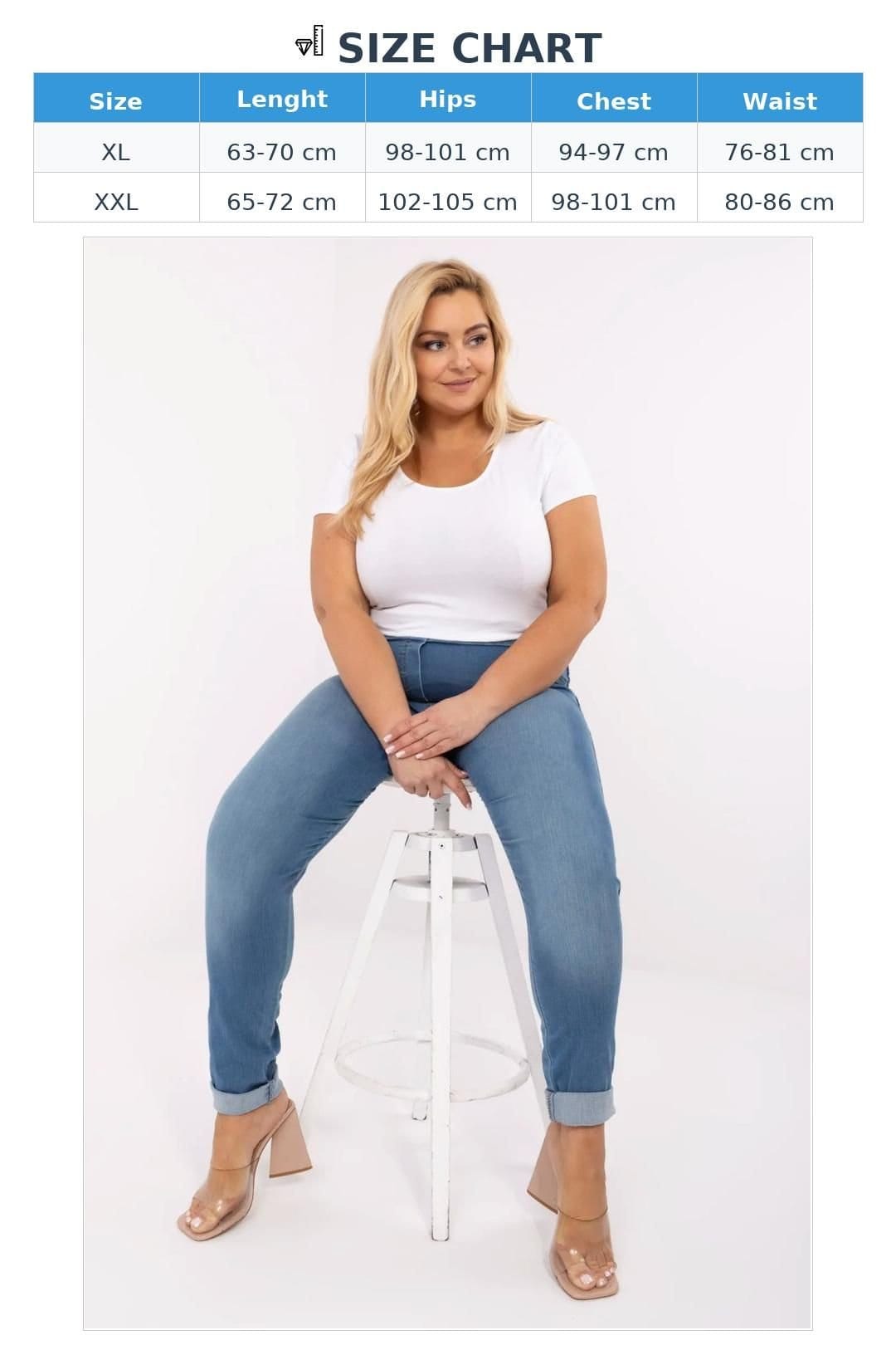 Love Lace Love Lace Women's Plus Size Cotton Elastane Round Neck Tee in White - 4