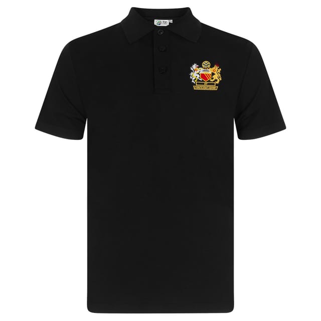 fan originals fan originals Men's Adults Manchester Crest Retro Polo Shirt in Black - 2