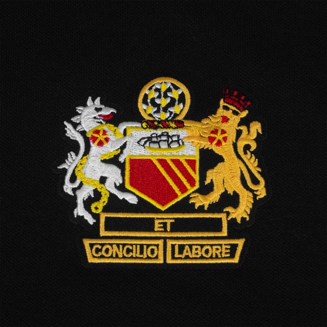 fan originals fan originals Men's Adults Manchester Crest Retro Polo Shirt in Black - 3