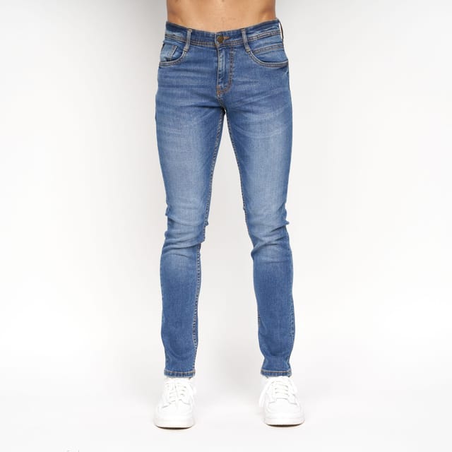 Duck&Cover Duck&Cover Maylead Men's Slim-Fit Five-Pocket Denim Jeans in Mid Blue - 3