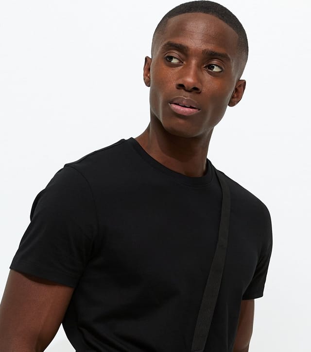 New Look Men's Pack Of 2 Black Regular Short Sleeve T-Shirts New Look - 2