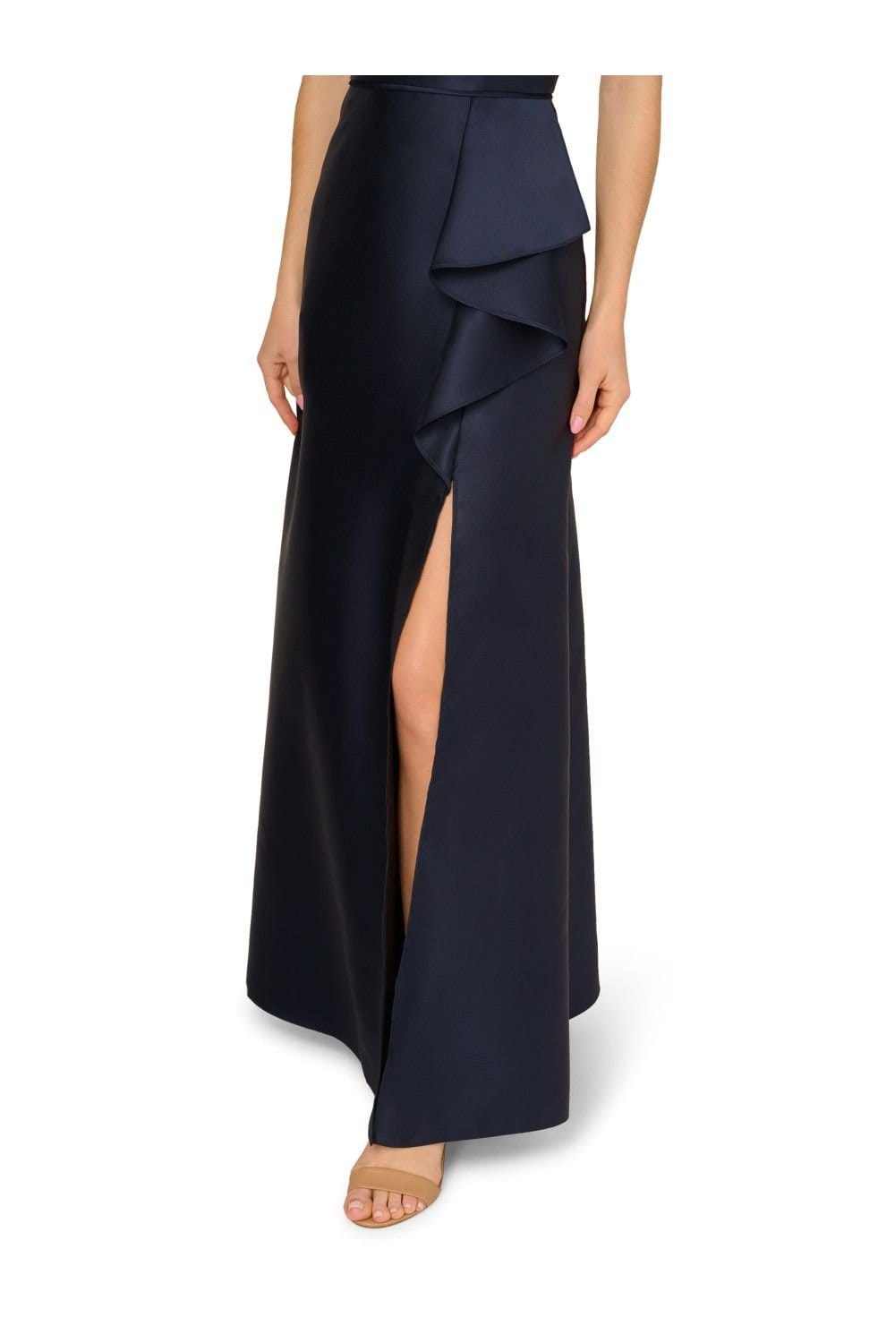 Adrianna Papell Adrianna Papell Women's Embellished Mikado Gown in Navy - 4