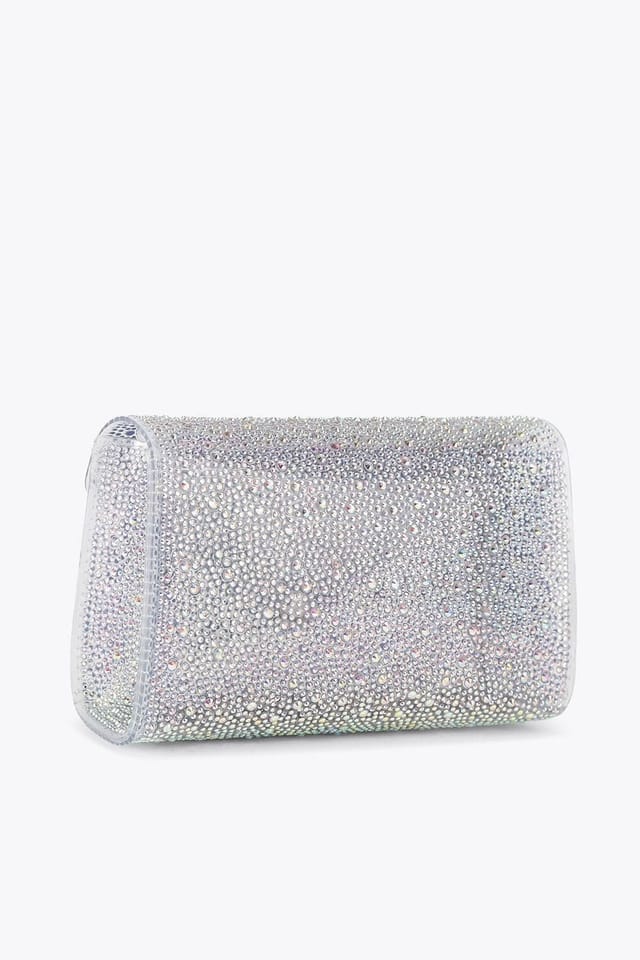 Carvela Carvela Women's 'Positano Vinyl Clutch' Bag in Clear - 3