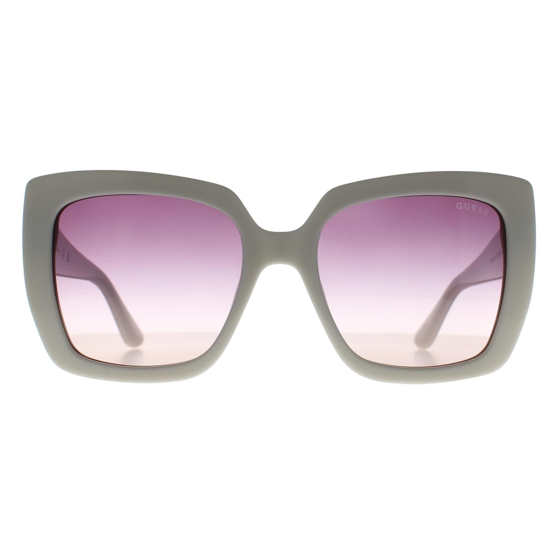 Guess Guess Women's Cat Eye White Purple Gradient Mirror GU7889