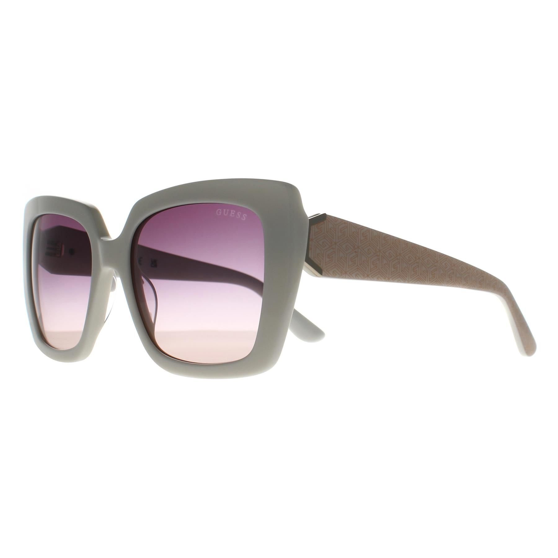 Guess Guess Women's Cat Eye White Purple Gradient Mirror GU7889 - 2