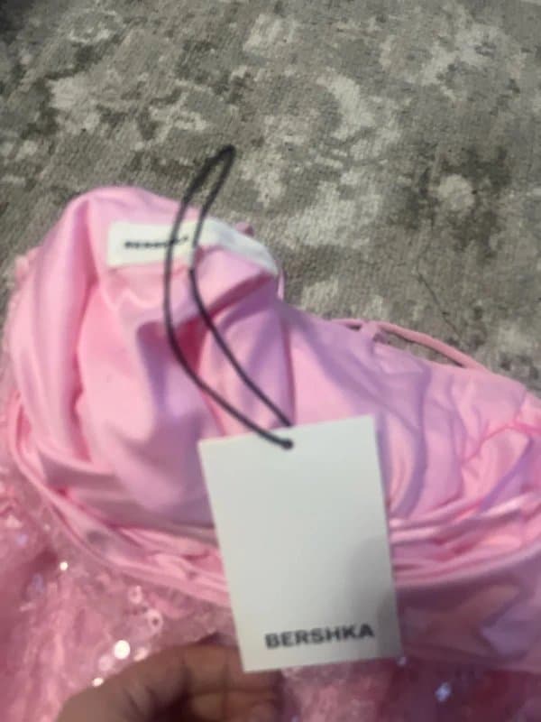 Bershka Bershka pink sequin dress