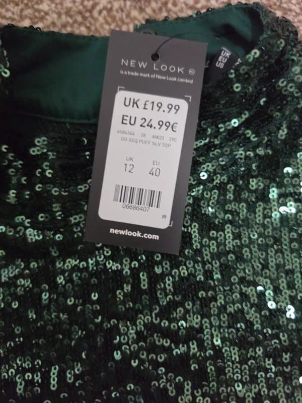 New Look Sequin top