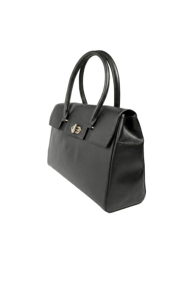 Jones Bootmaker Jones Bootmaker Women's Whitley Leather Zip Close Handbag in Black - 3