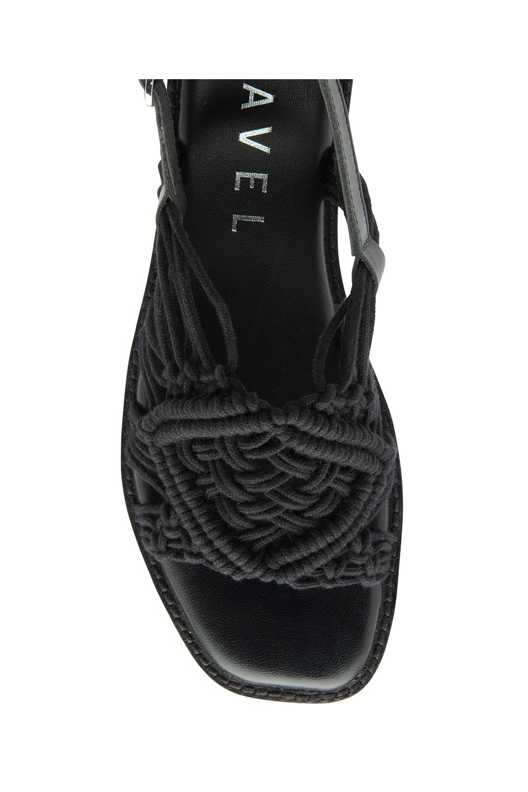 Ravel Ravel Women's 'Elrig' Textile Weave Flat Sandals in Black - 4