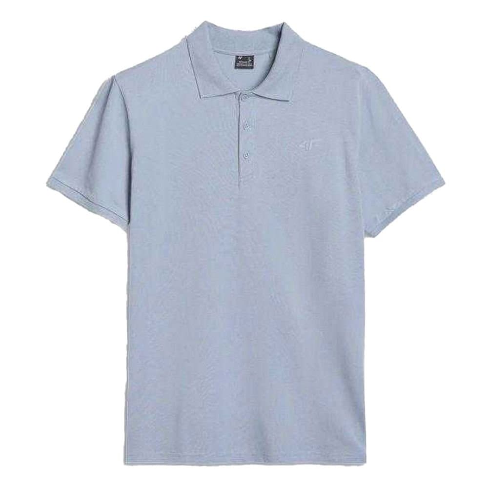 4F 4F Men's WSS25TPTSM407 Polo Shirt in Blue