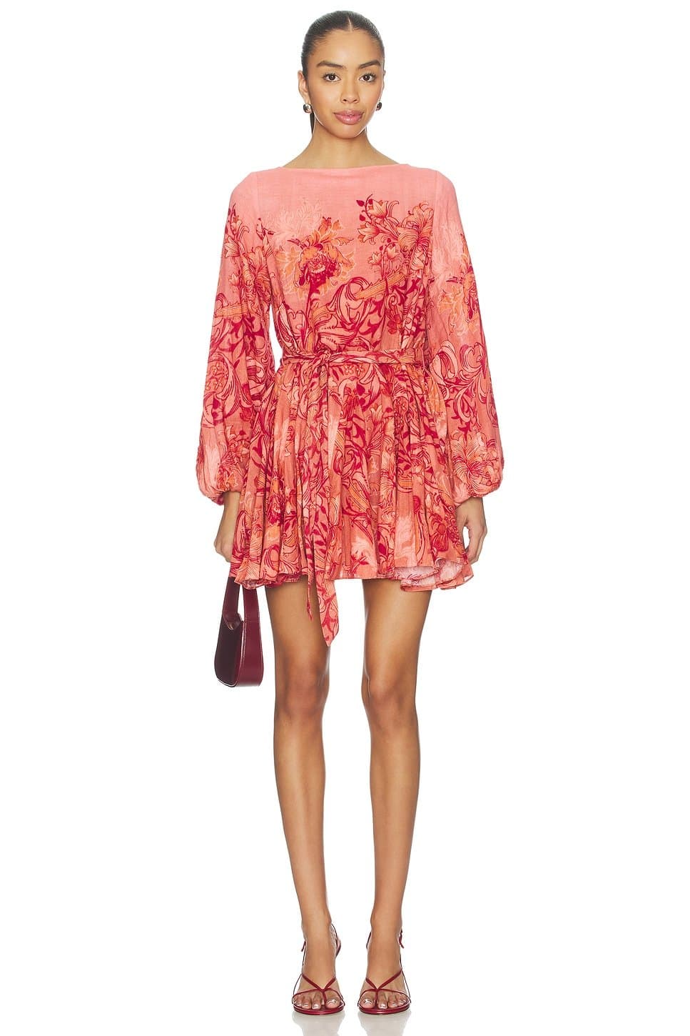 revolve Mini Dress With Tie Up Belt